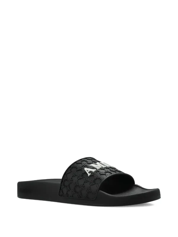 サンダル AMIRI MA Quad Pool Slide Amiri MA Quad Pool Slide in Black | FWRD