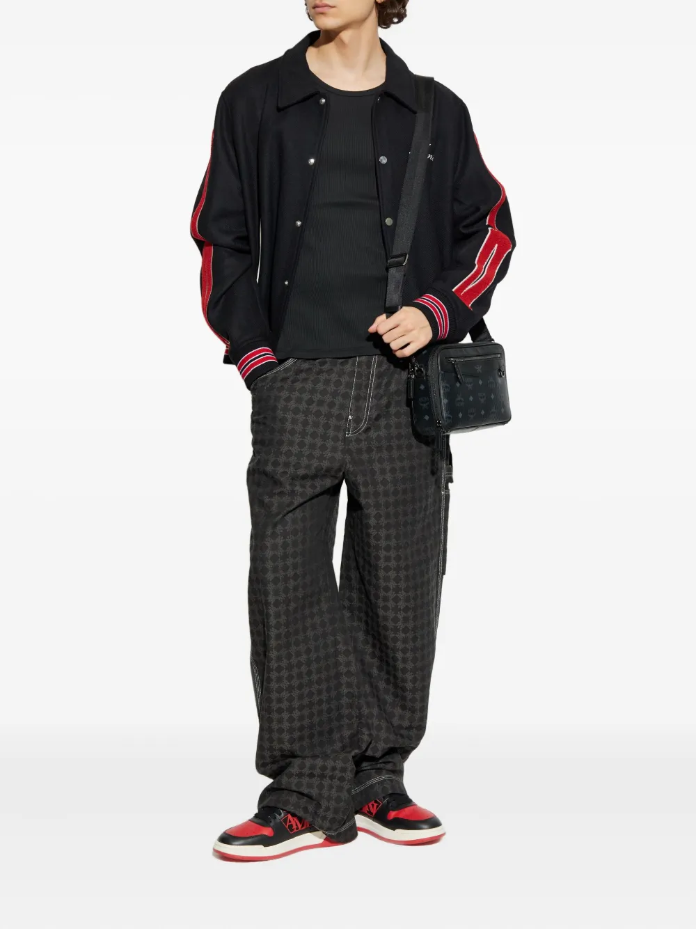 AMIRI MA Quad checked trousers - Zwart