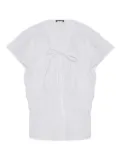 rag & bone ruffled peplum blouse - White