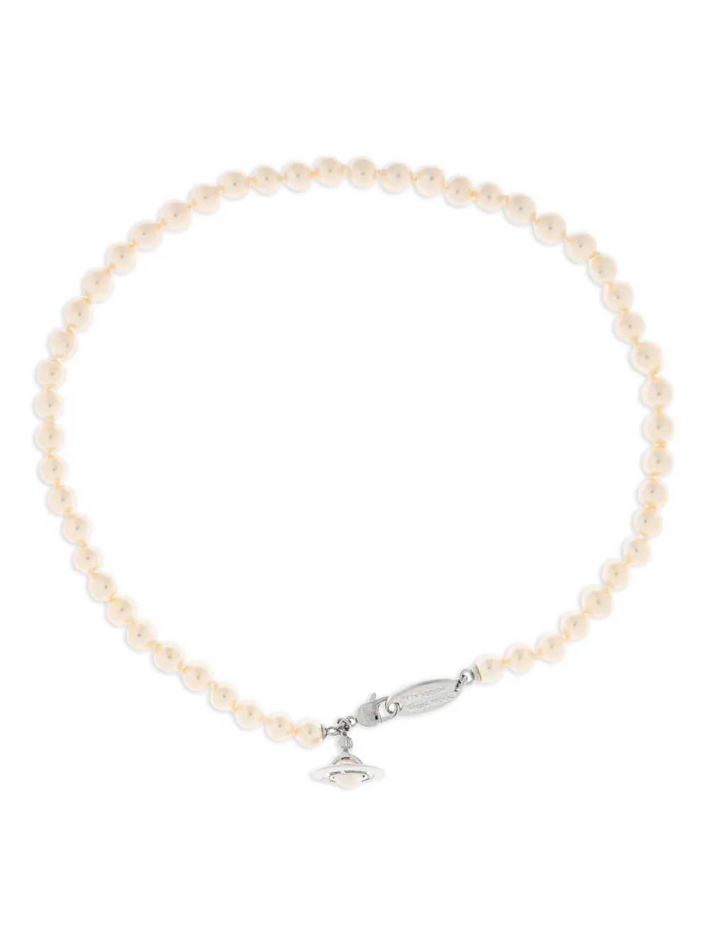 Vivienne Westwood Colar com placa Orb | Neutro | Image 1