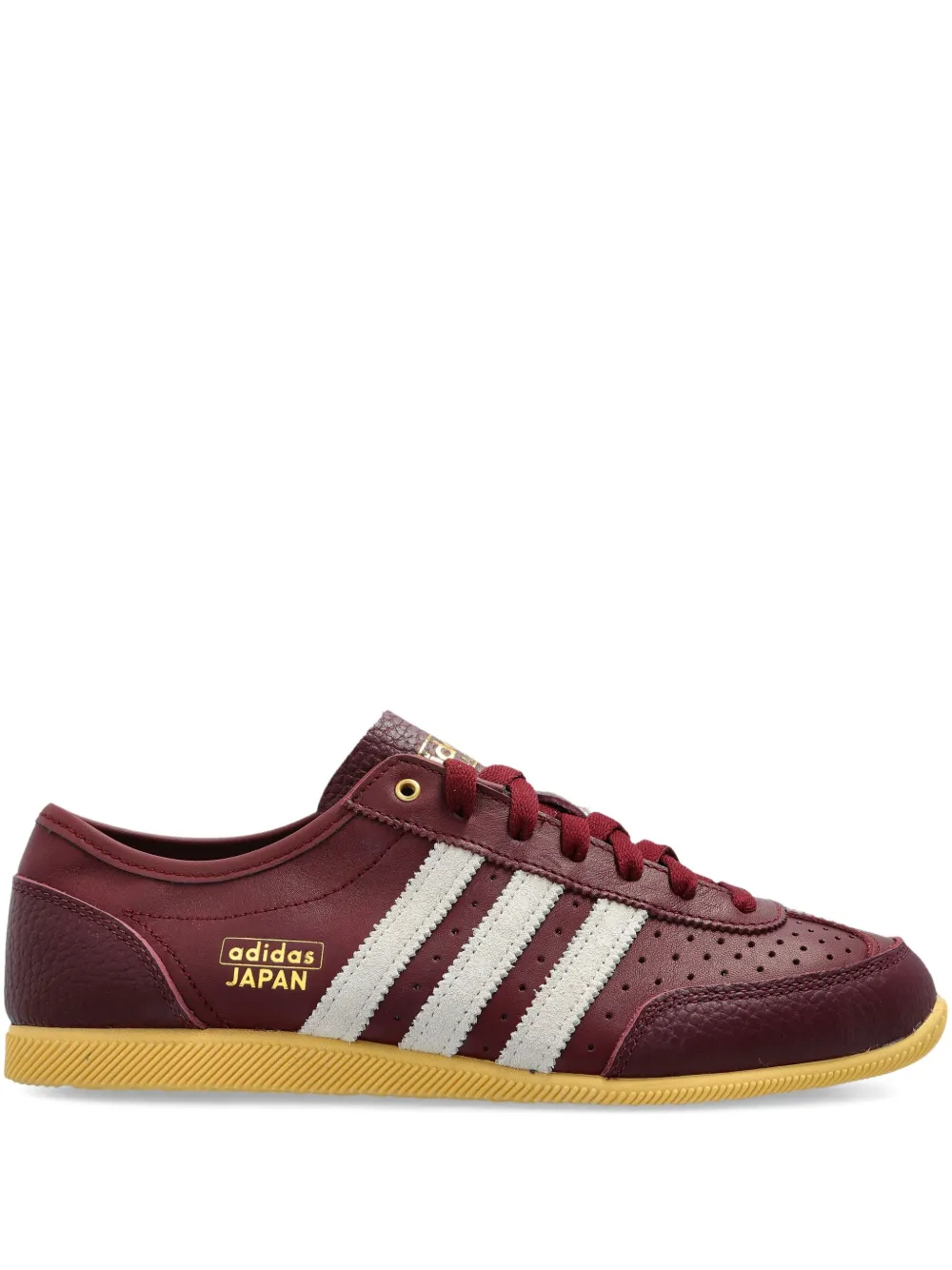 Adidas perforated leather sneakers Neutrals