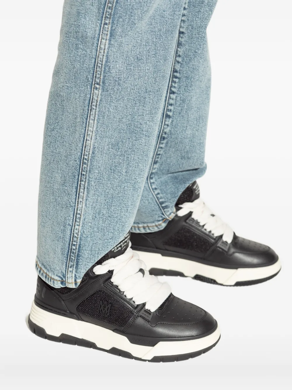 AMIRI MA-1 mesh-panelled lace-up sneakers Black