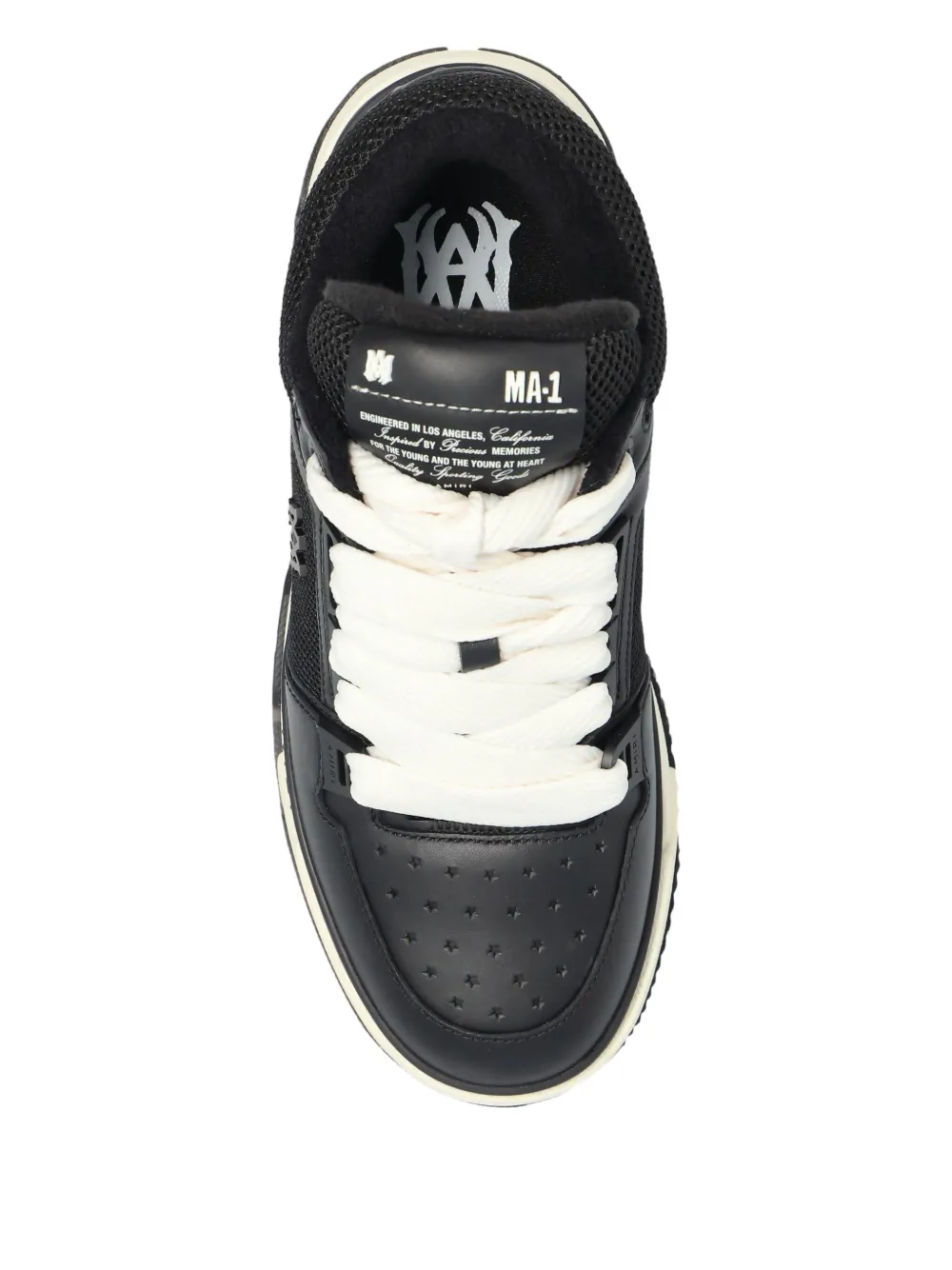 AMIRI MA-1 mesh-panelled lace-up sneakers Black