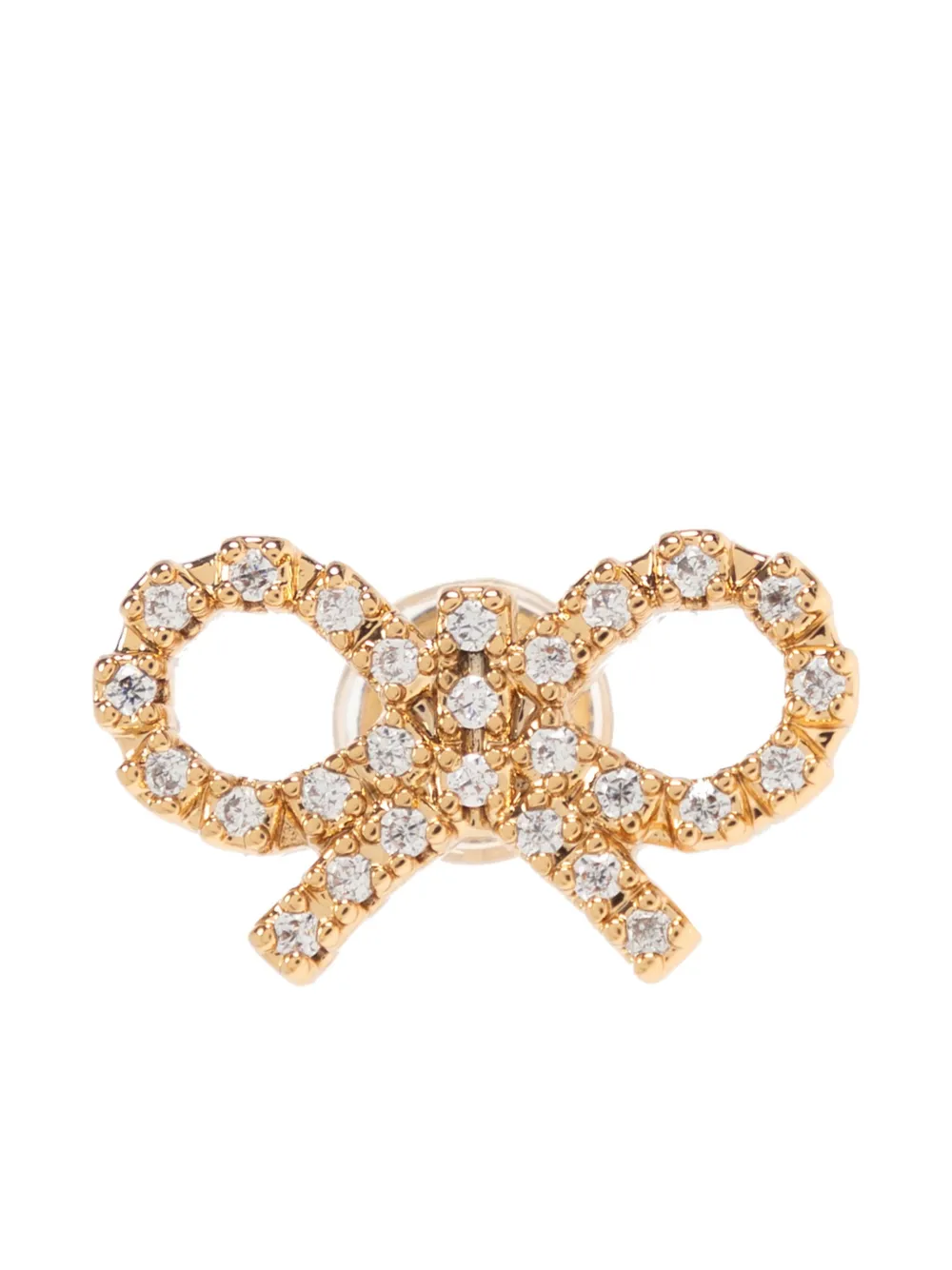 Self-portrait Embellished Bow Earrings