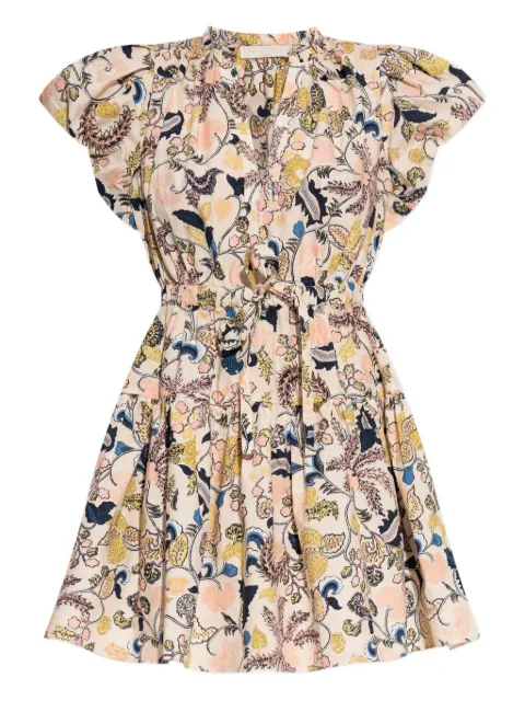 Ulla Johnson floral-print puff-sleeve mini dress