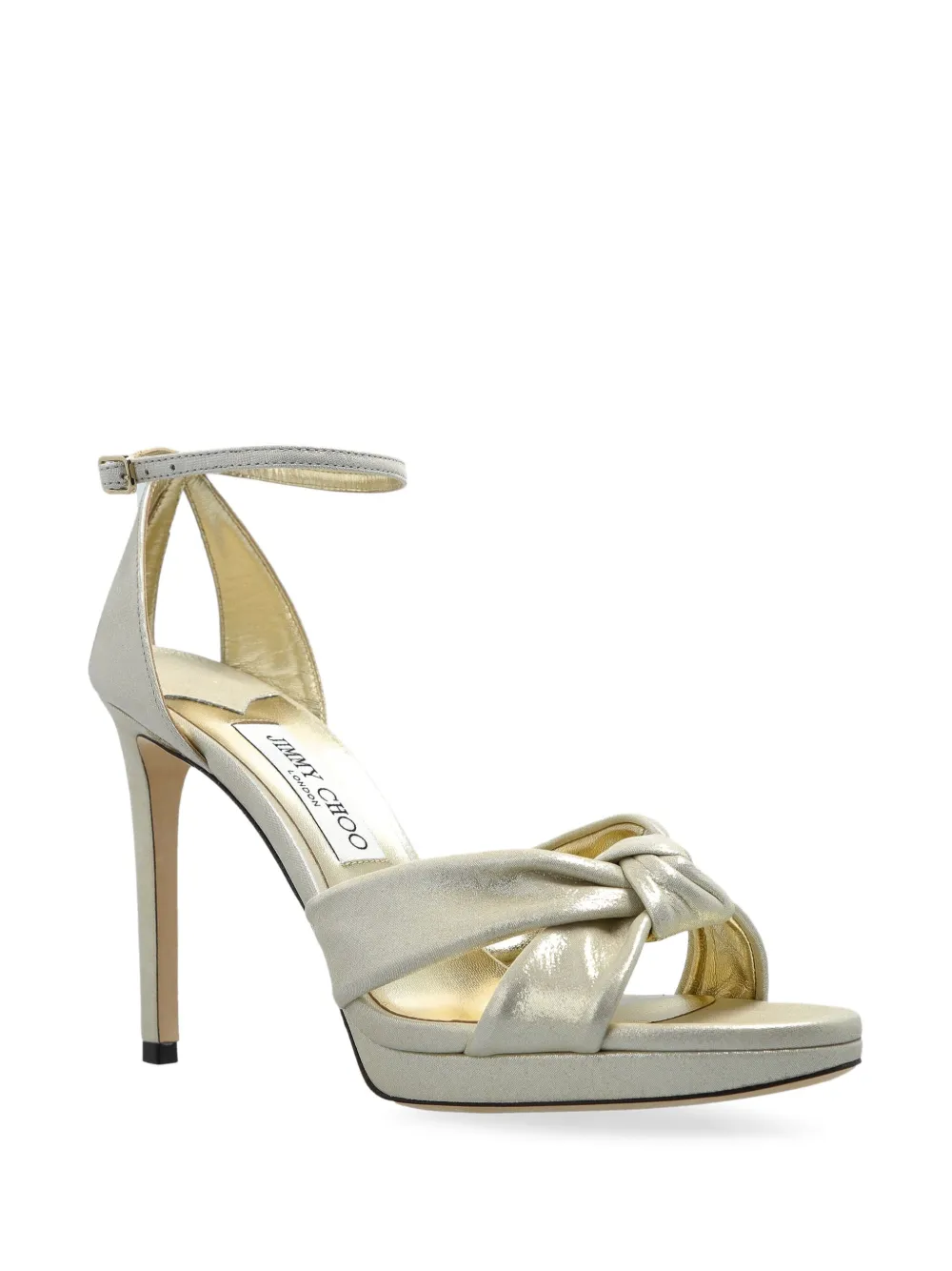 Jimmy Choo 100mm Rosie heeled sandals Neutrals