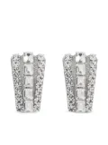 Self-Portrait crystal-embellished earrings - Silver