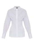 rag & bone smocked-waist button-down shirt - White