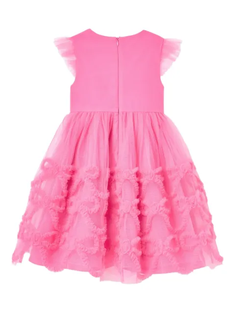 Self-Portrait Kids ruffled-sleeve tulle dress