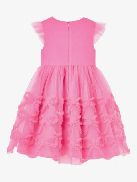 Self-Portrait Kids vestido de tul con volantes en las mangas