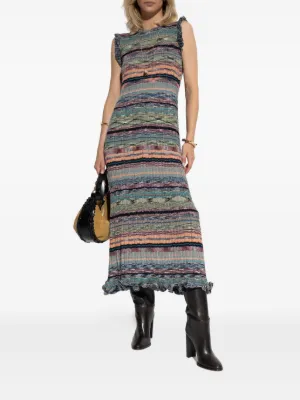 *Ulla Johnson* ニットパネルパフスリーブワンピース ドレス Ulla Johnson* ニットパネルパフスリーブワンピース ドレス