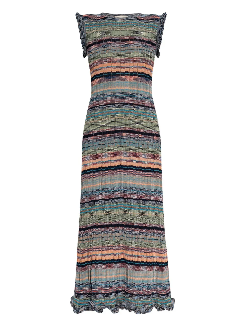 striped knitted dress