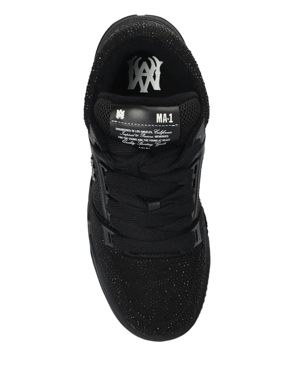 AMIRI MA-1 crystal-embellished sneakers Black