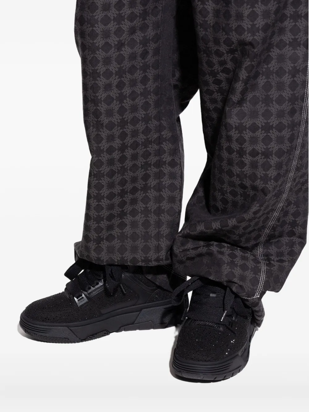AMIRI MA-1 crystal-embellished sneakers Black