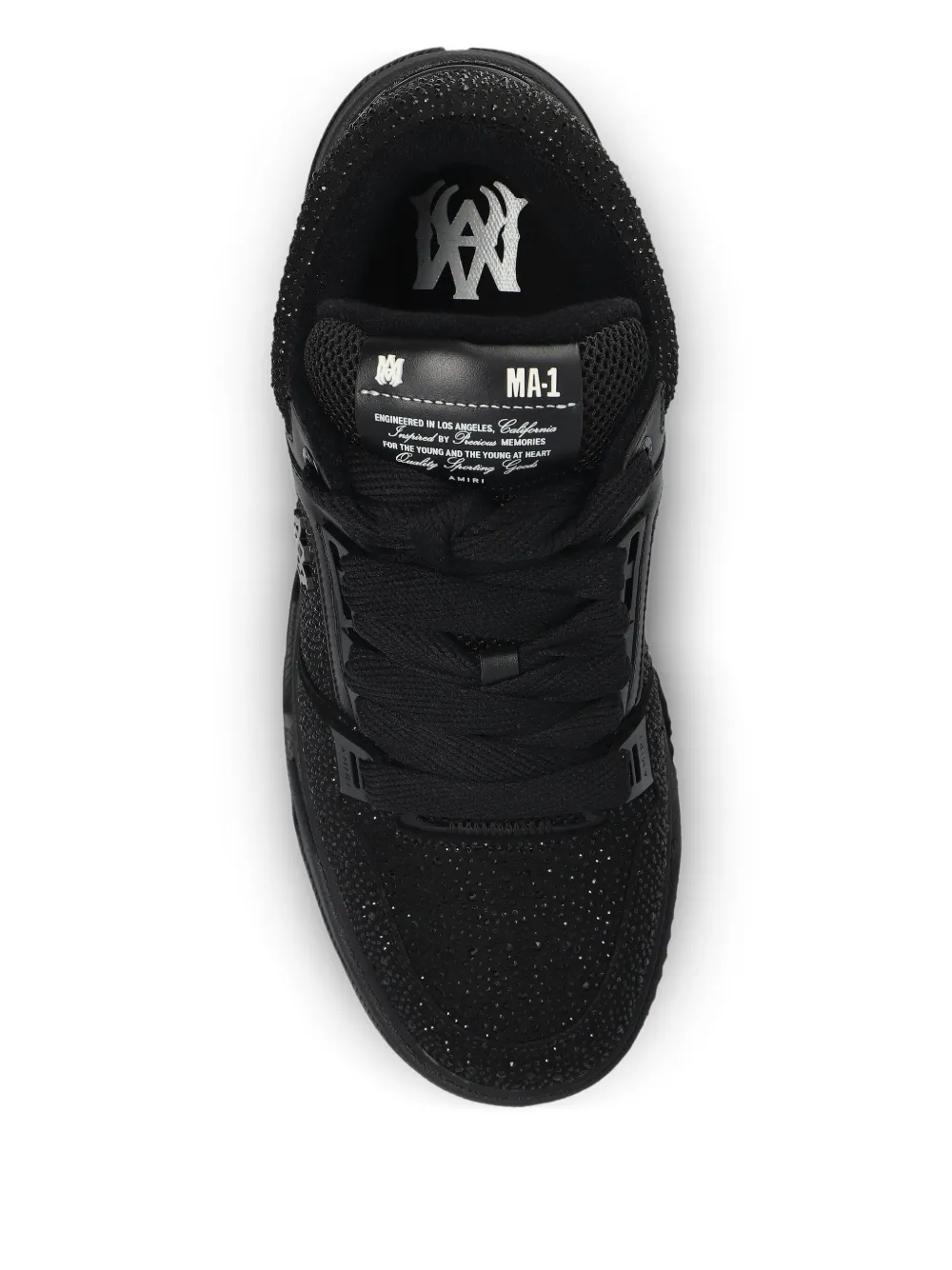 AMIRI MA-1 crystal-embellished sneakers Black
