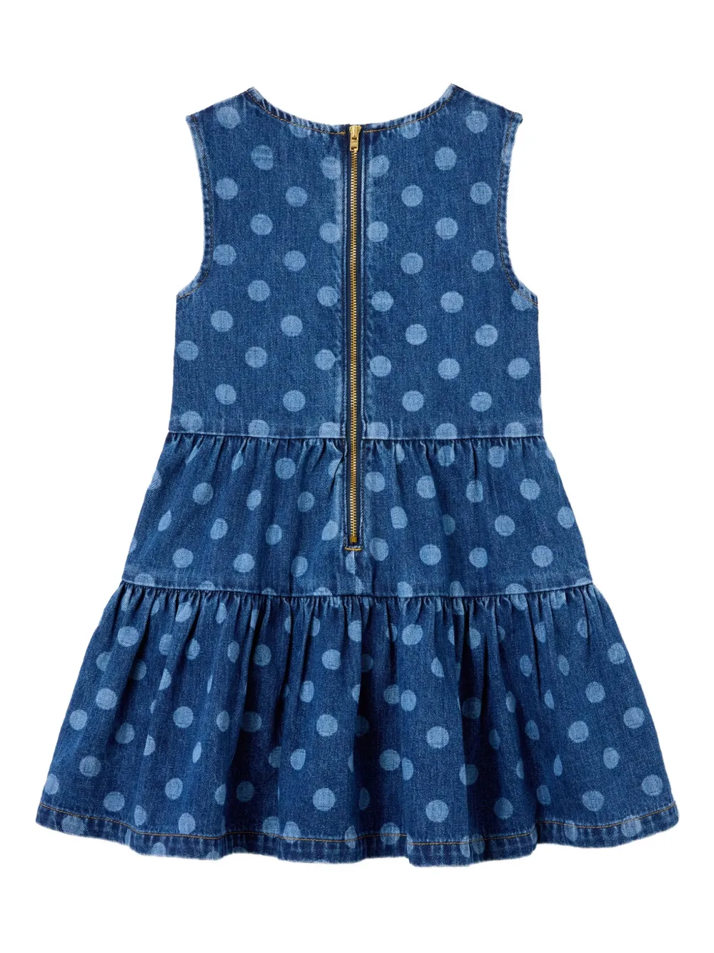 Self-Portrait Kids Gelaagde jurk met stippen Blauw