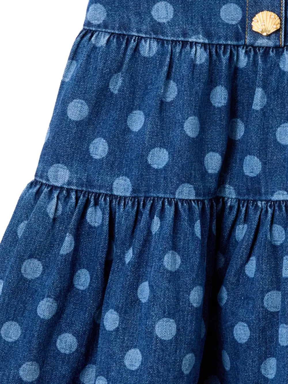 Self-Portrait Kids Gelaagde jurk met stippen Blauw