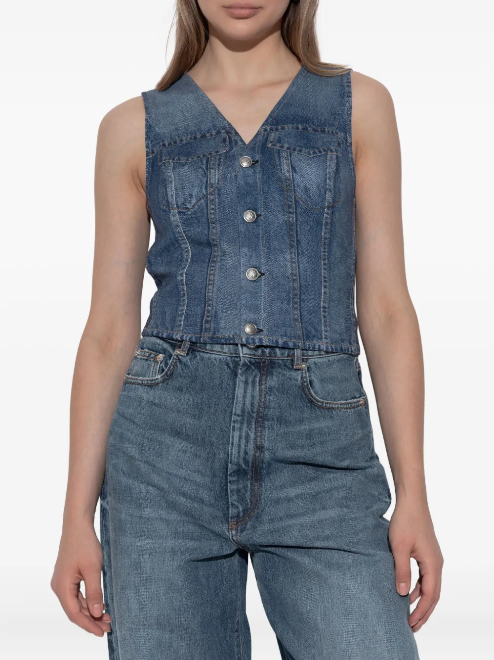 rag & bone Miramar Isabella gilet Blauw