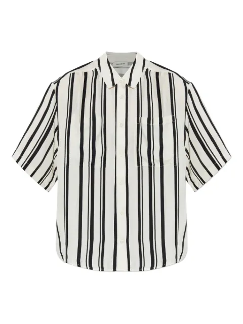 ANINE BING striped short-sleeve shirt