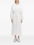 A.P.C. Ginger ruffle midi dress - White