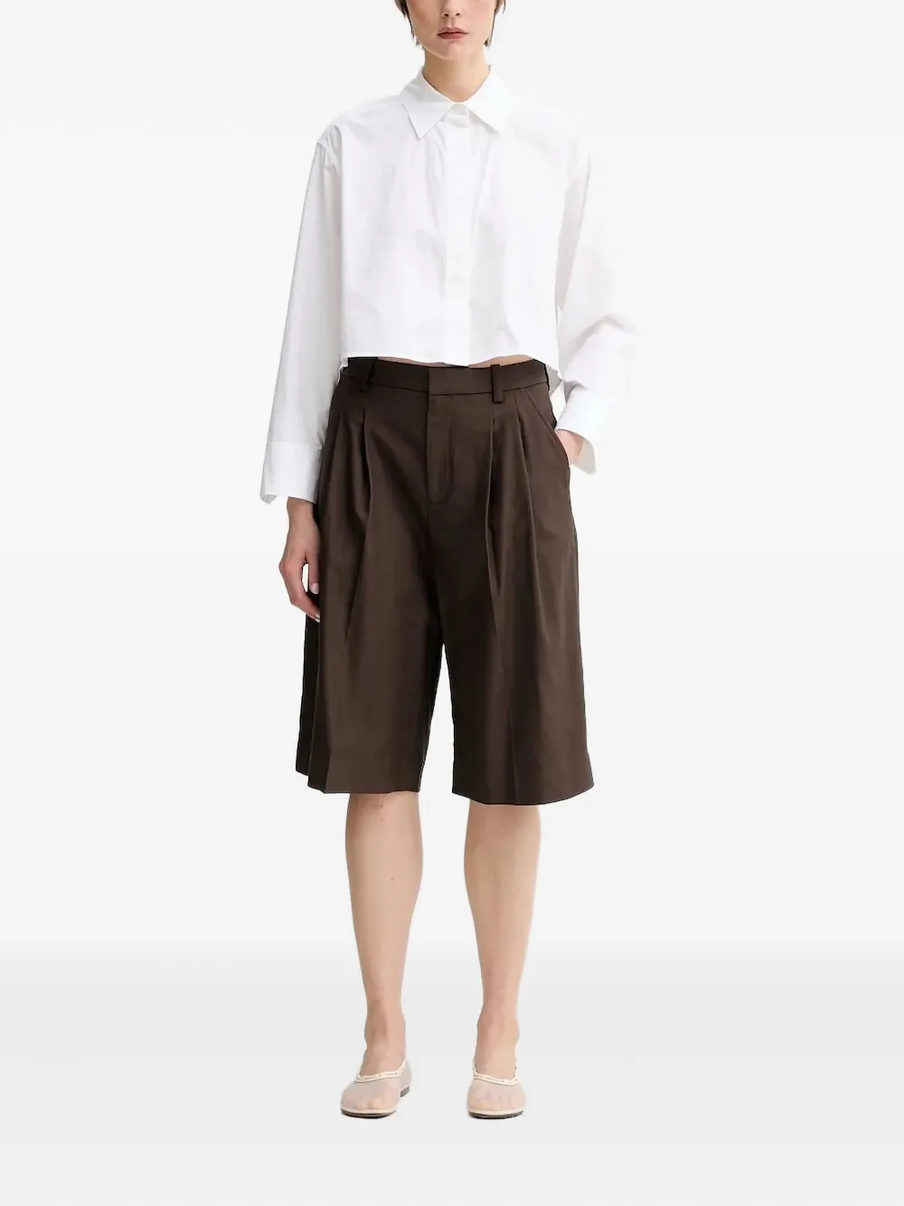 A.L.C. Cropped blouse - Wit