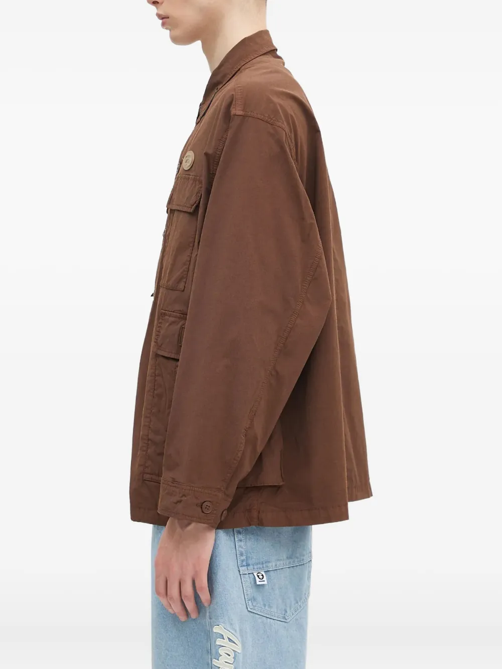 AAPE BY *A BATHING APE cargo-pocket overshirt Bruin