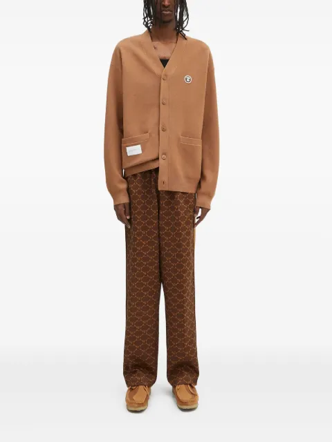 AAPE BY *A BATHING APE® logo-patch cardigan