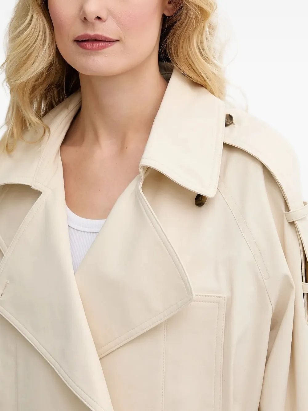 A.L.C. Epaulet Coat in Neutrals, view 4