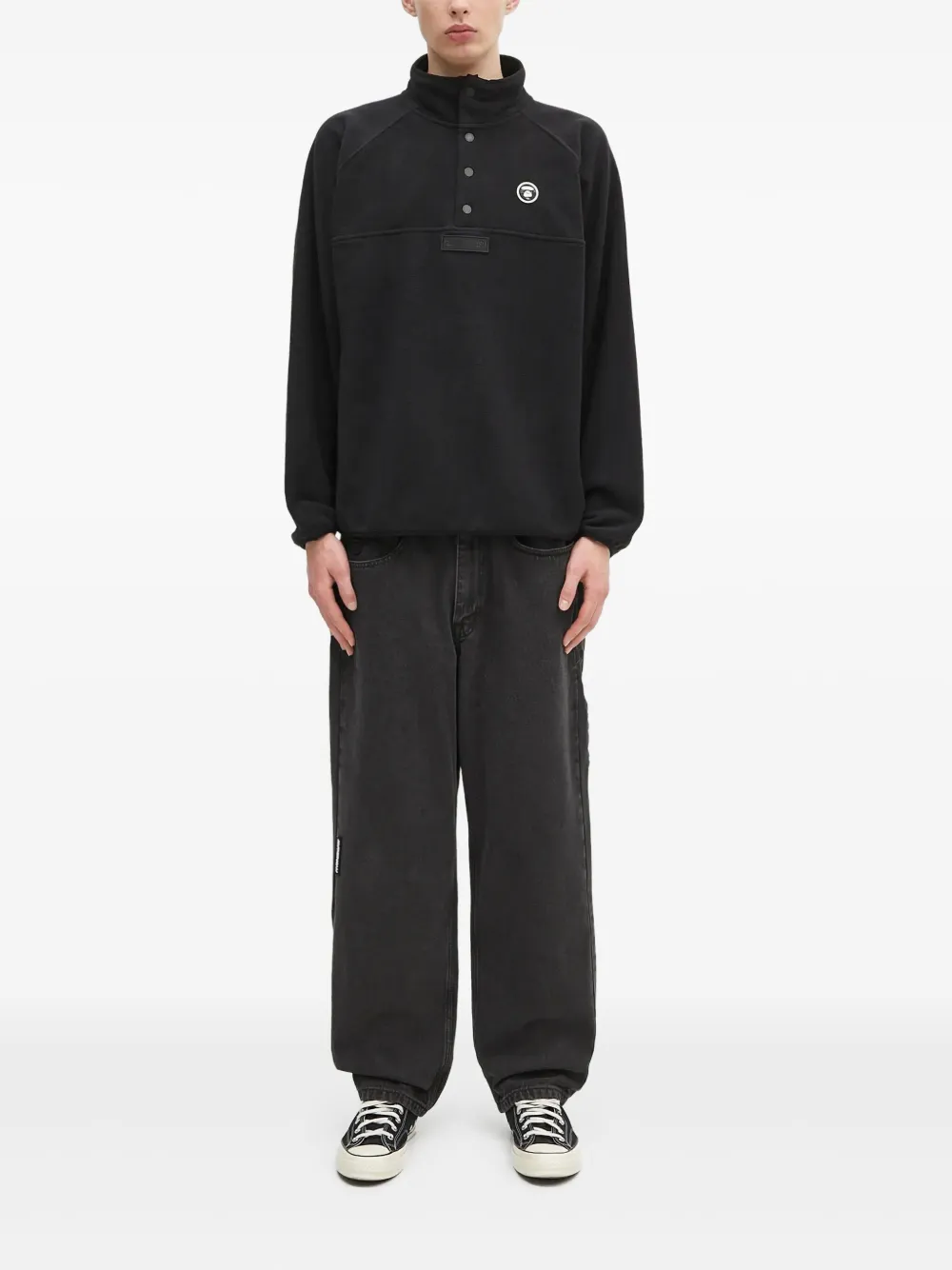 AAPE BY *A BATHING APE® button-placket fleece sweatshirt | Sweatshirts | Image 2