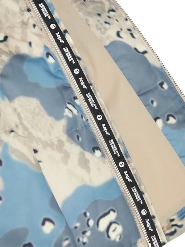 AAPE BY *A BATHING APE® フーデッド パデッドジャケット | ブルー 