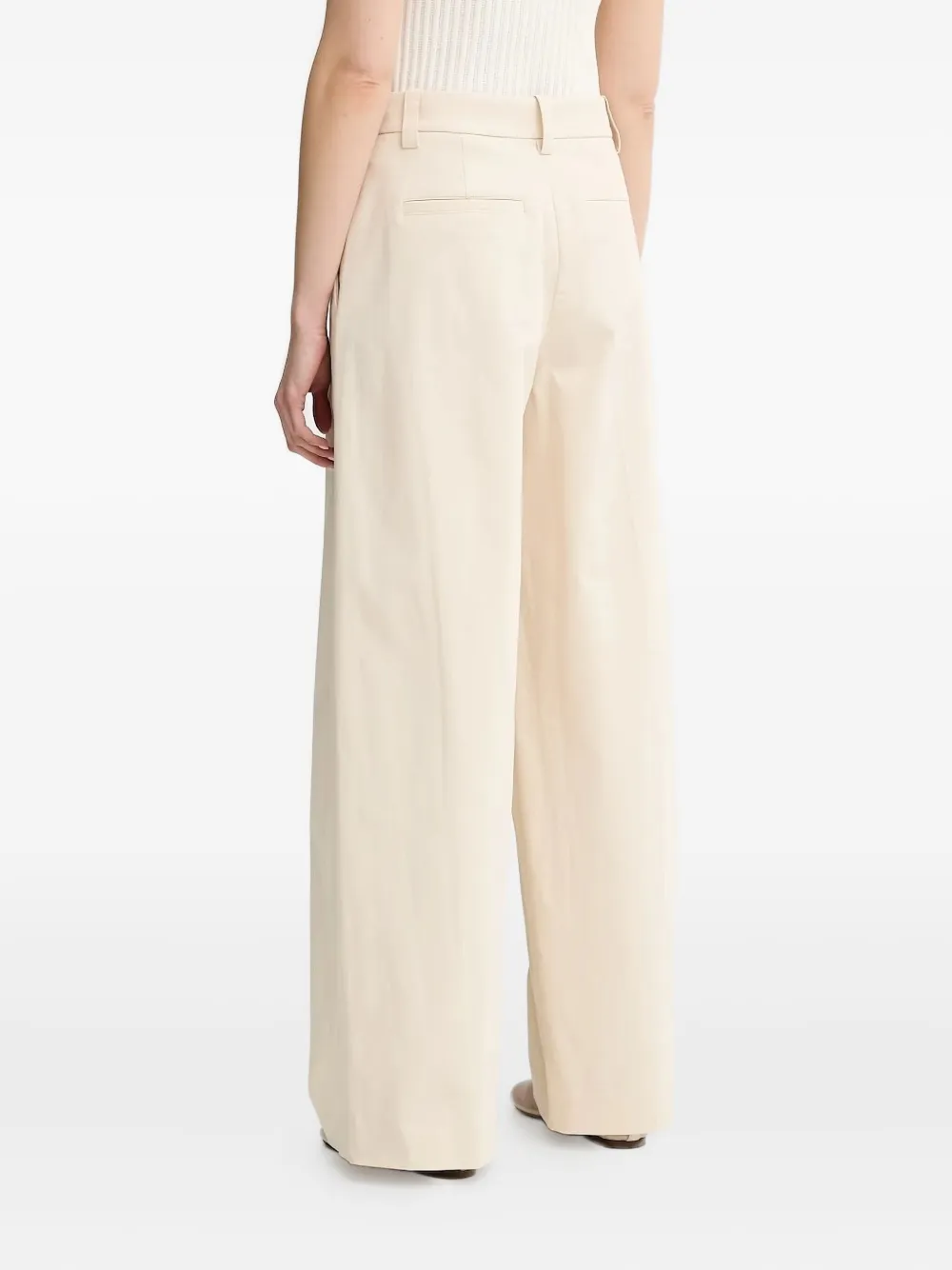 A.L.C. Broek met geplooide voorkant - Beige