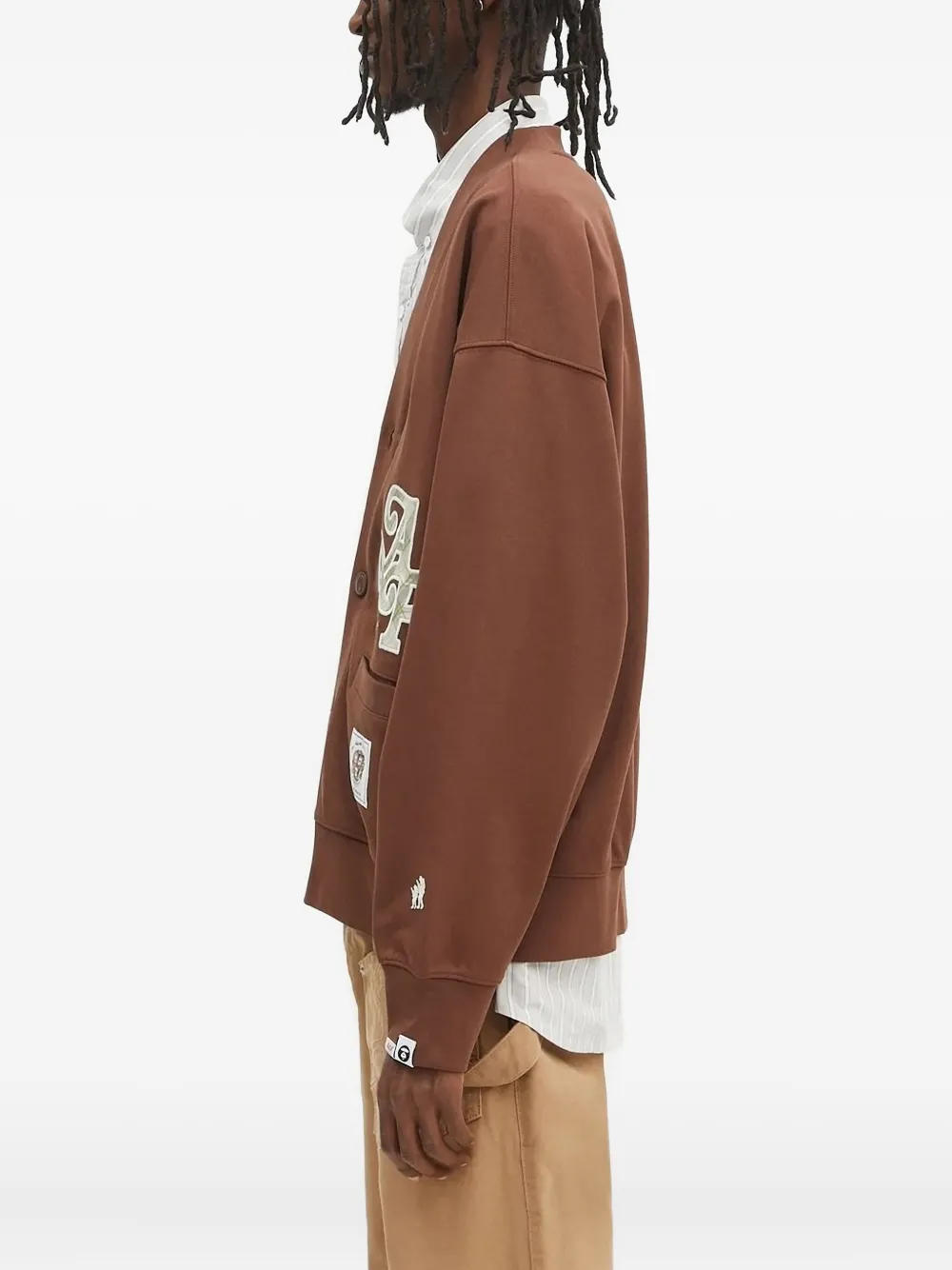 AAPE BY *A BATHING APE® embroidered-patches cardigan | Cardigans | Image 2