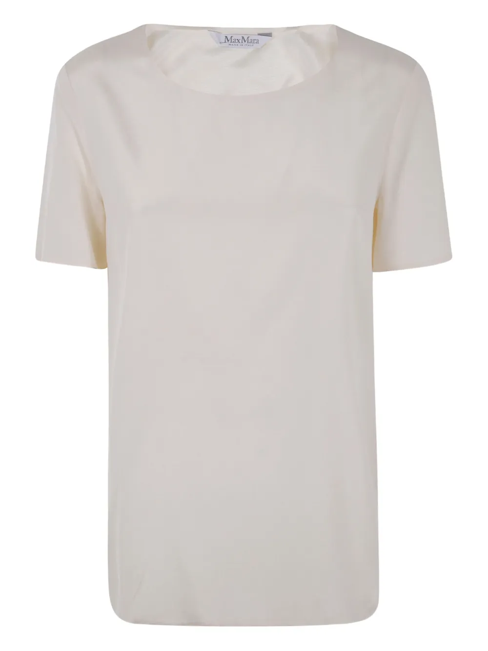 Max Mara Short-sleeve Top In White
