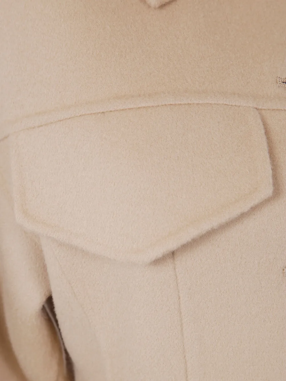 Sportmax button-fastening flap-pocket jacket Beige