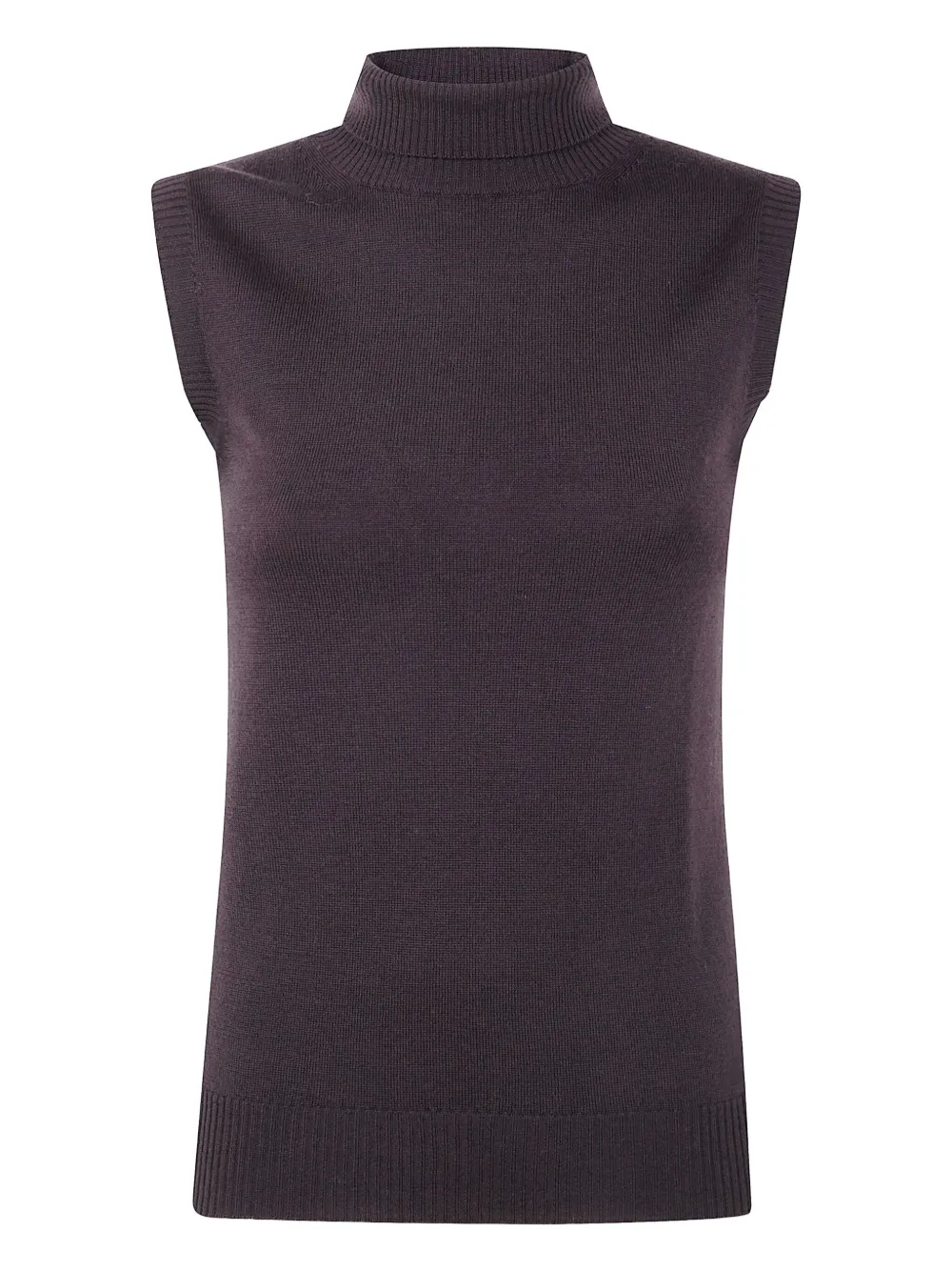 Sportmax sleeveless turtleneck top | Brown | Image 1