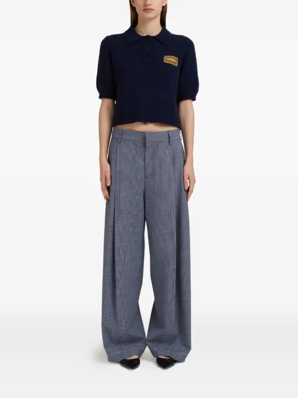 Marni チェック パンツ | ニュートラル | FARFETCH JP