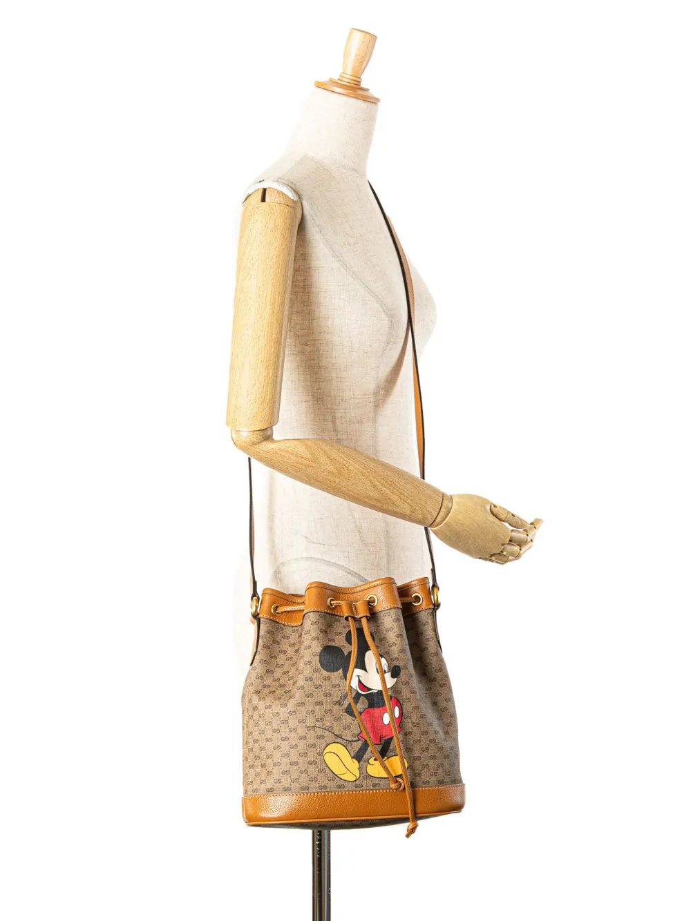Gucci Pre-Owned 2016-2024 Micro GG Supreme Mickey Mouse bucket bag | Pre-Owned | Image 2