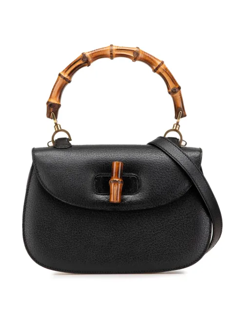 Gucci Pre-Owned 20th Century Calfskin Bamboo Night satchel