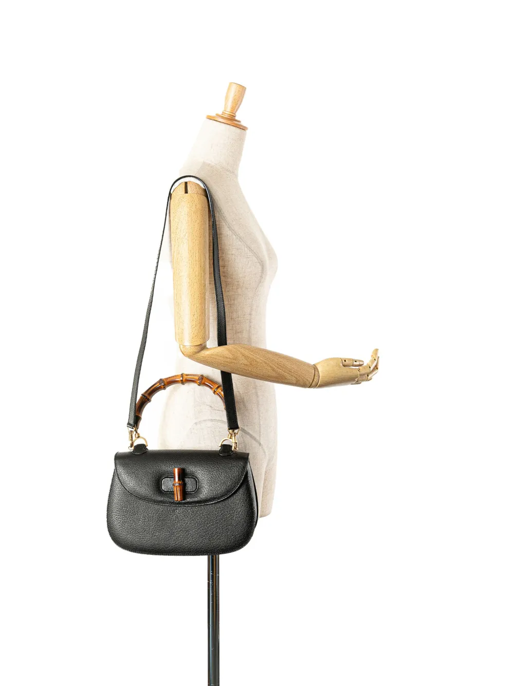Gucci Pre-Owned 20th Century Calfskin Bamboo Night satchel | Pre-Owned | Image 2