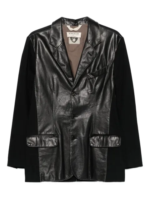 A.N.G.E.L.O. Vintage Cult 2000s leather-panel blazer
