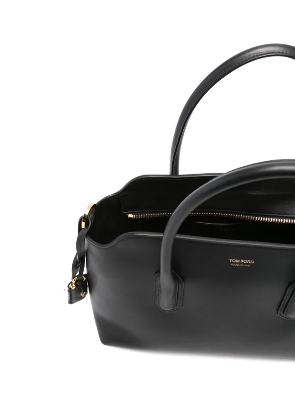 【TOM FORD】レザートートバッグ TOM FORD レザー トートバッグ | ブラック | FARFETCH JP