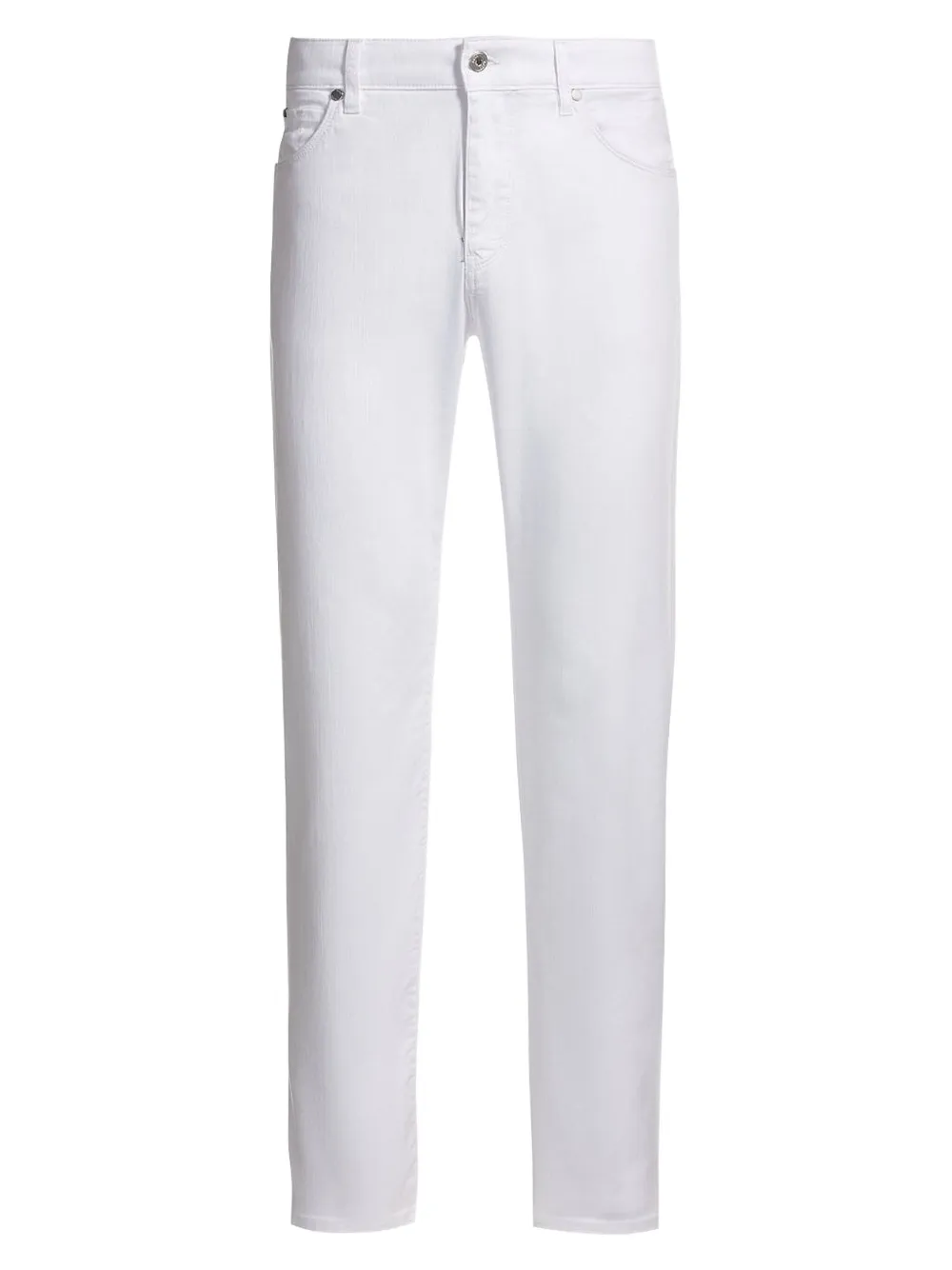 BOSS straight-leg cotton jeans - Wit