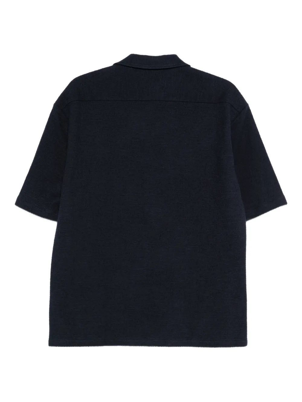 BOSS short-sleeve revere shirt Blauw