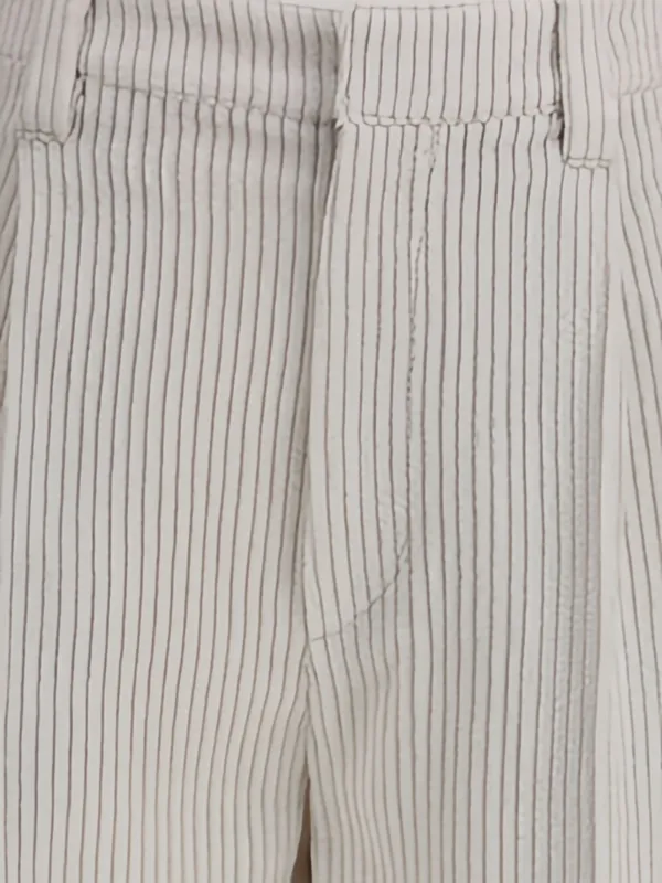 Brunello Cucinelli コーデュロイ ワイドパンツ | ニュートラル
