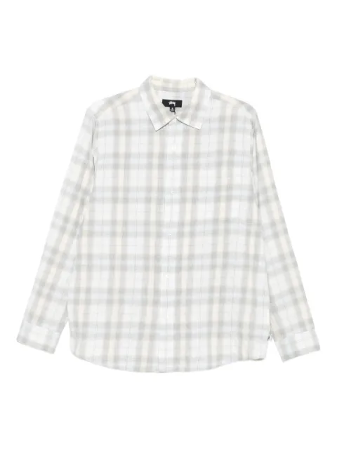 Stüssy checked long-sleeve shirt