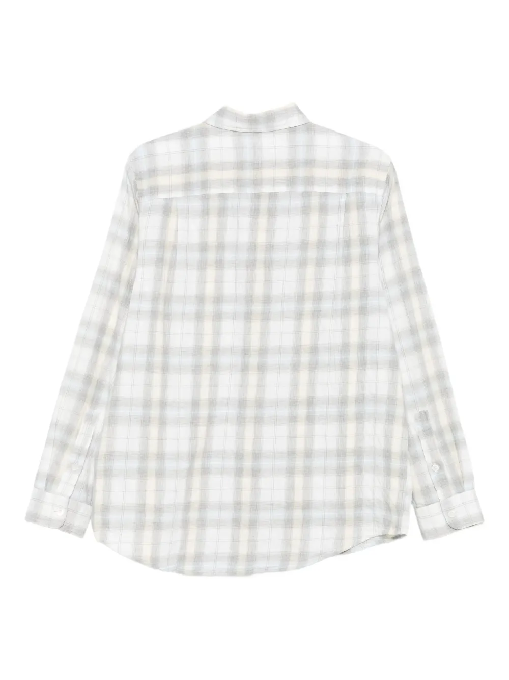 Stüssy checked long-sleeve shirt - Wit