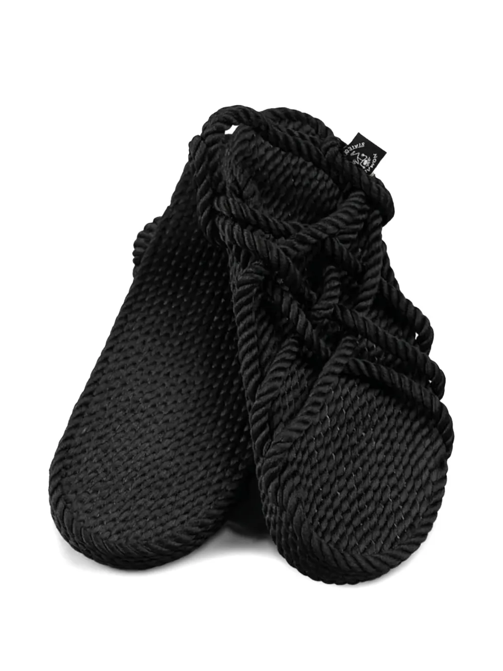 Nomadic State of Mind rope-woven flat sandals Black