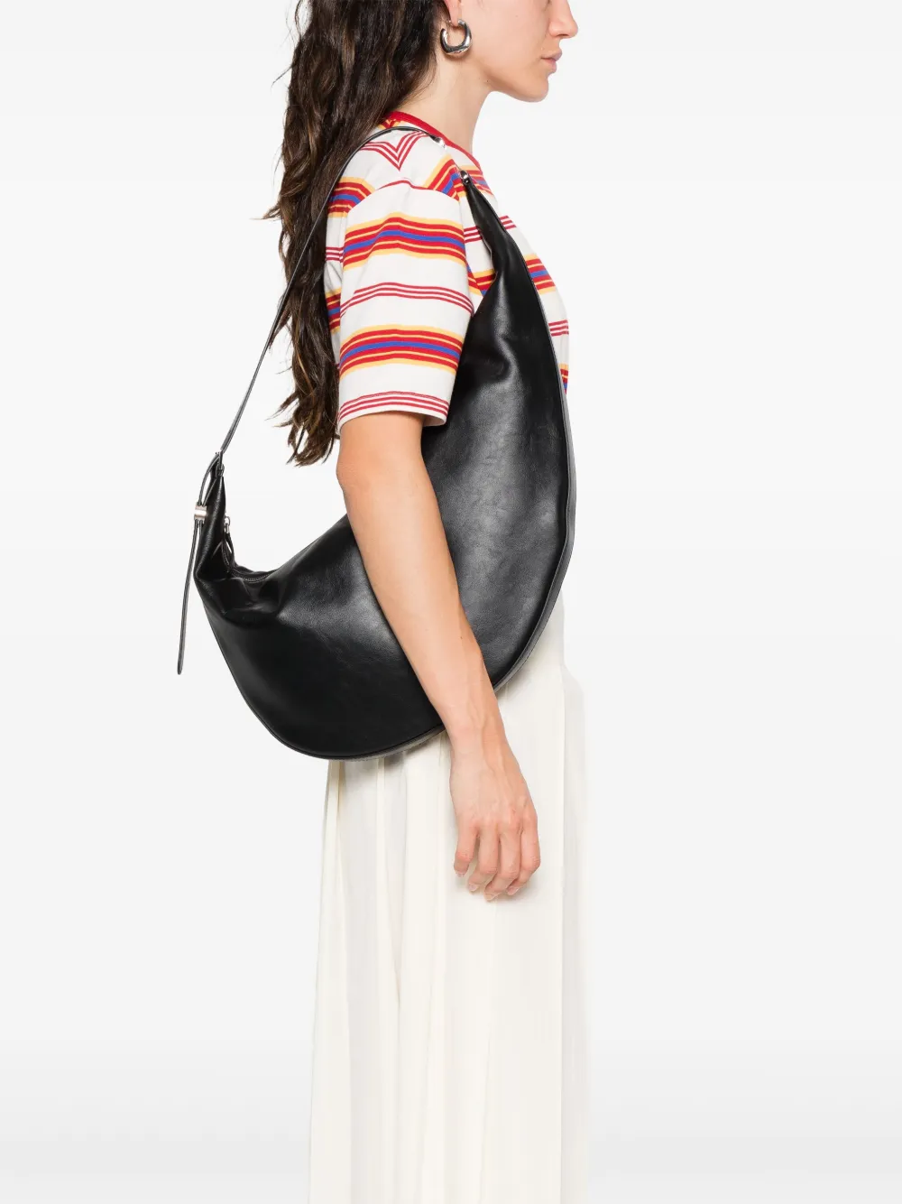 Marni leather shoulder bag - Zwart