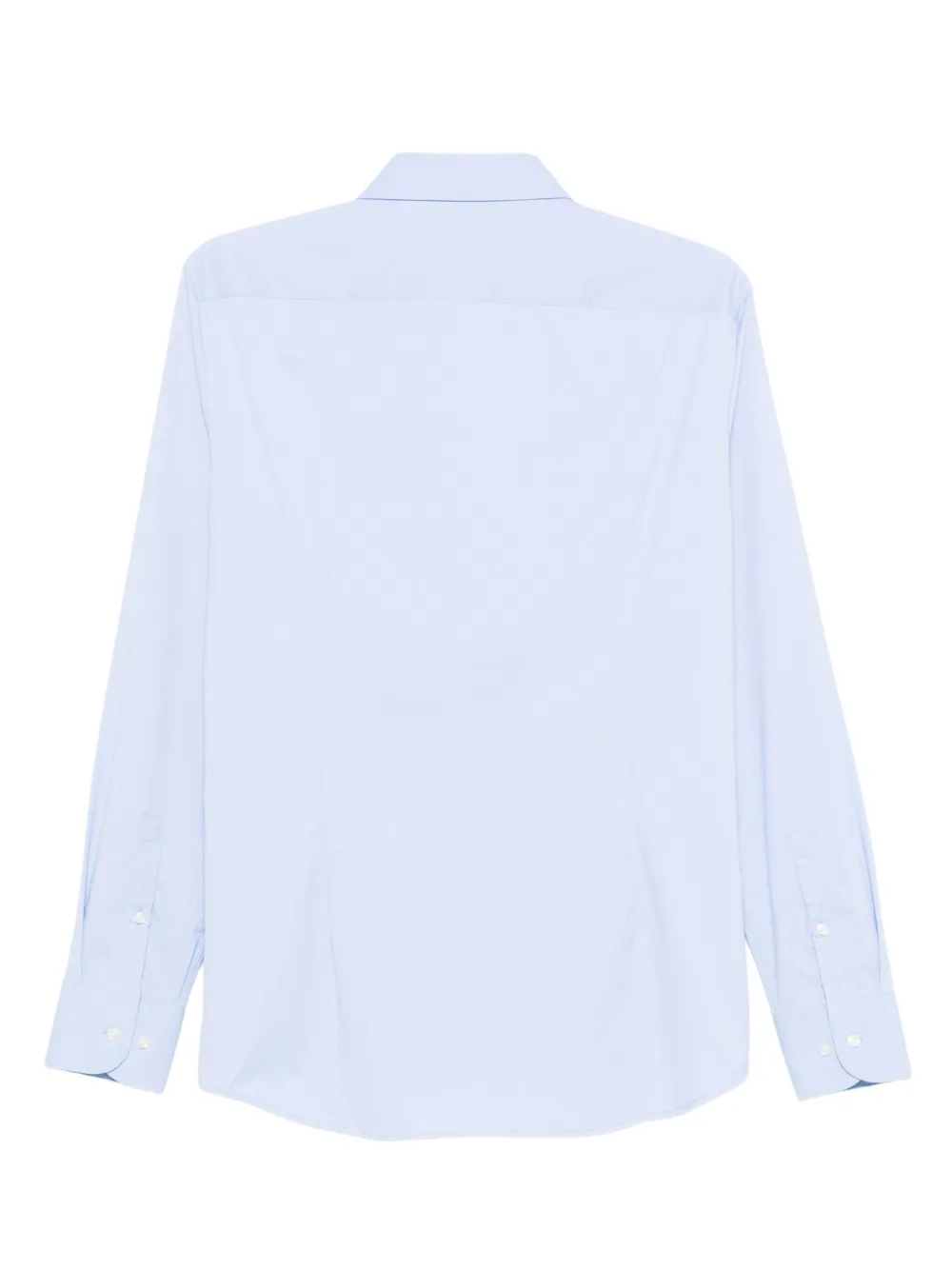 BOSS long-sleeved button-up shirt Blauw