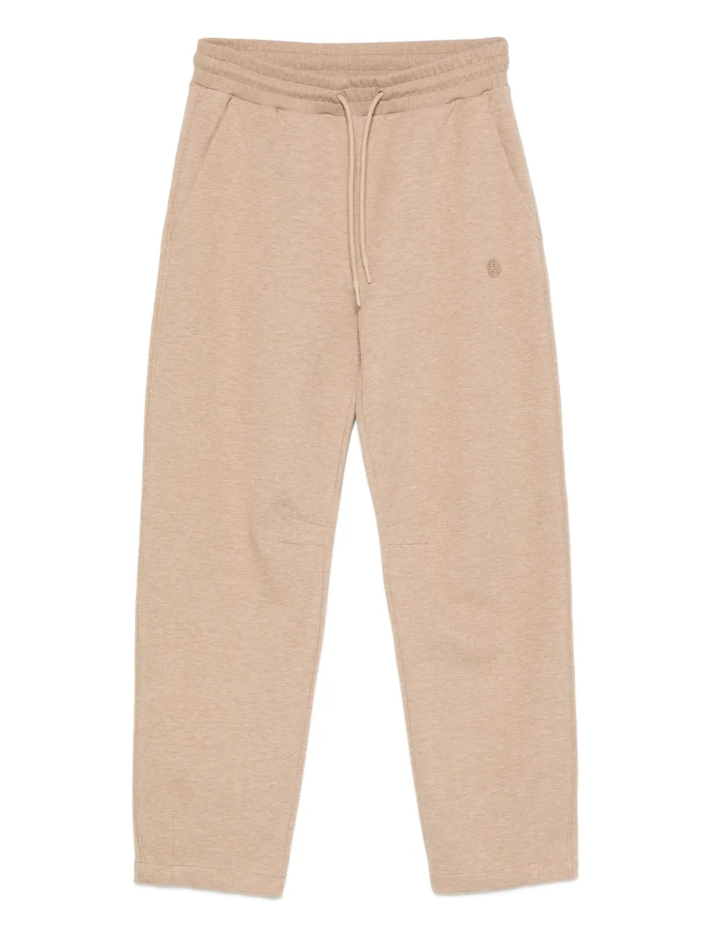 BOSS Trainingsbroek met trekkoordtaille Beige
